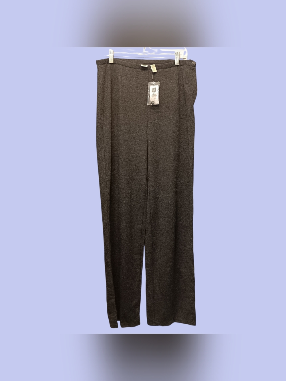 GAP Women's Charcoal Grey Heather Ponte Pant Stretch Comfort Made In USA NWT